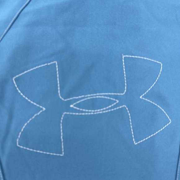 Under Armour Boardshorts Men's 36 Blue‎ Swim Zipper Pocket Logo - Picture 8 of 13